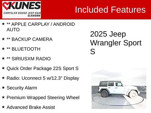 Used 2025 Jeep Wrangler Sport S image 3