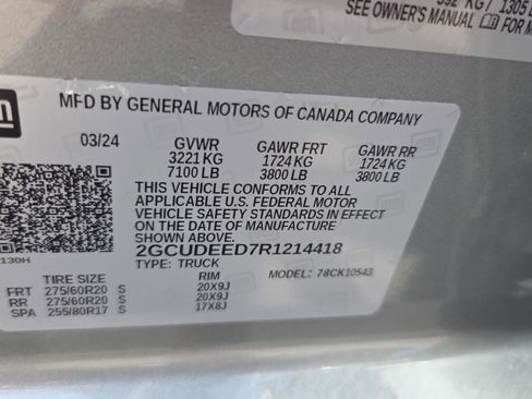 Used 2024 Chevrolet Silverado 1500 RST w/ Convenience Package II AWD/4WD image 16