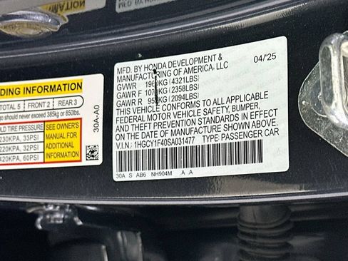 Used 2025 Honda Accord SE image 35