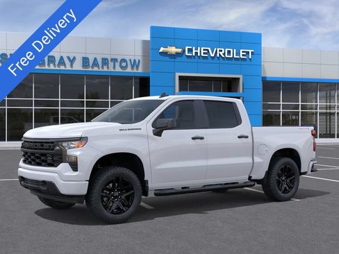 New 2026 Chevrolet Silverado 1500 Custom w/ Turbomax Blackout Package AWD/4WD image 2