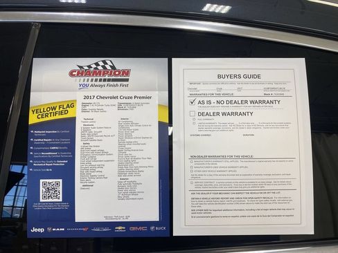 Used 2017 Chevrolet Cruze Premier w/ Enhanced Convenience Package FWD image 43