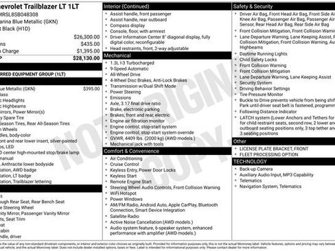 Used 2025 Chevrolet TrailBlazer LT AWD/4WD image 31