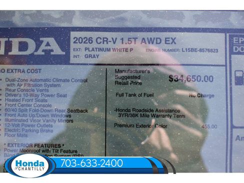 New 2026 Honda CR-V EX image 36
