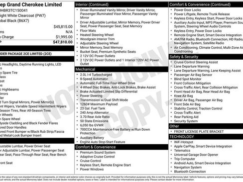 New 2026 Jeep Grand Cherokee Limited AWD/4WD image 6
