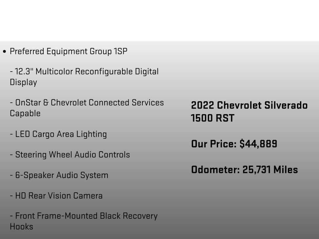 Certified 2022 Chevrolet Silverado 1500 RST AWD/4WD image 24
