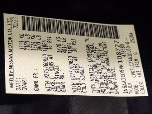 Used 2023 Nissan Titan SV w/ SV Convenience Package image 43