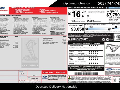 Used 2020 Ford Mustang Shelby GT350 image 3