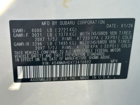 New 2026 Subaru Ascent Limited Bronze image 28