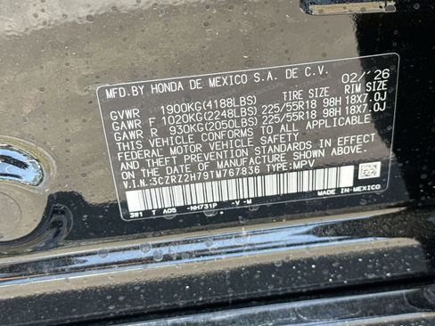 New 2026 Honda HR-V EX-L image 26