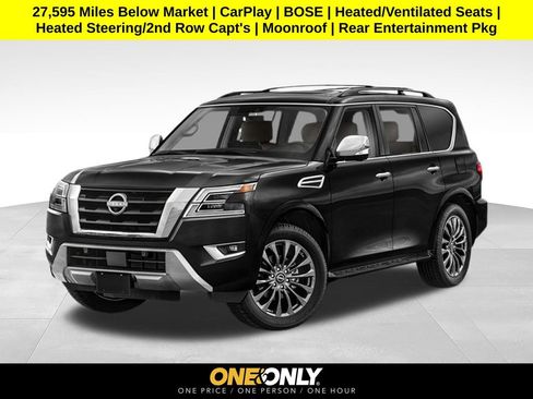 Used 2023 Nissan Armada Platinum w/ Captain's Chairs Package AWD/4WD image 1
