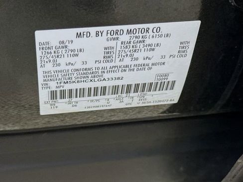 Used 2020 Ford Explorer Platinum w/ Premium Technology Package AWD/4WD image 35