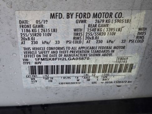 Used 2020 Ford Explorer Limited AWD/4WD image 12
