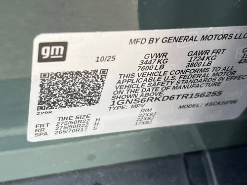 Used 2026 Chevrolet Tahoe RST w/ Sun And Tow Package image 24