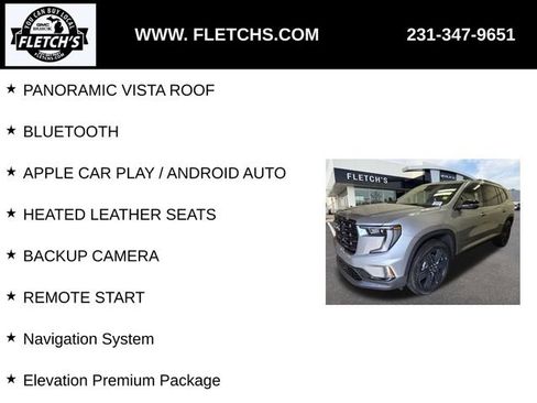 New 2026 GMC Acadia Elevation w/ Black Edition AWD/4WD image 2