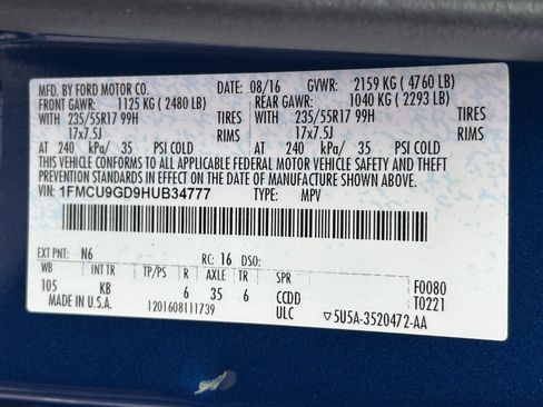 Used 2017 Ford Escape SE w/ Equipment Group 201A image 15