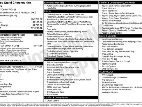 Used 2022 Jeep Grand Cherokee Trailhawk w/ Advanced Protech Group II AWD/4WD image 15