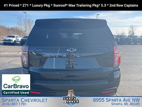 Certified 2024 Chevrolet Tahoe Z71 w/ Luxury Package AWD/4WD image 4