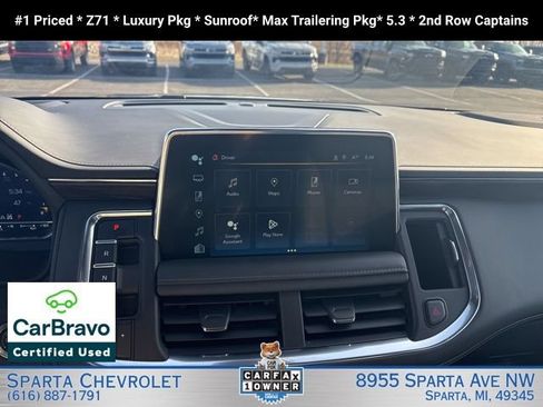 Certified 2024 Chevrolet Tahoe Z71 w/ Luxury Package AWD/4WD image 15