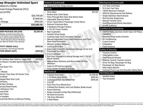 Used 2015 Jeep Wrangler Unlimited Sport w/ Quick Order Package 24S image 5