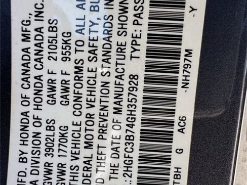 Used 2016 Honda Civic EX-L image 29