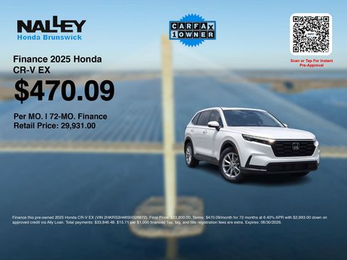 Certified 2025 Honda CR-V EX image 3