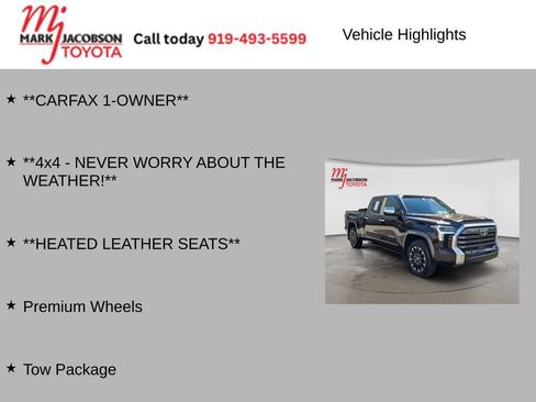 Used 2024 Toyota Tundra Limited w/ Power Package AWD/4WD image 6