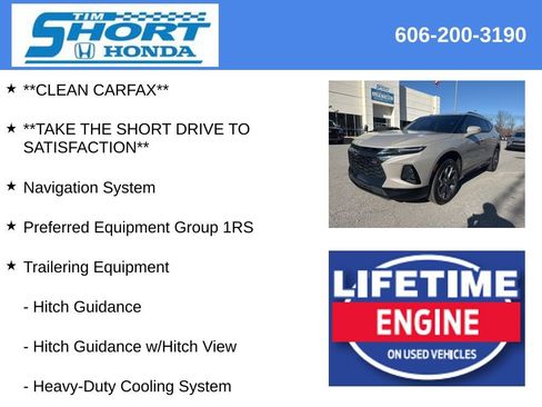 Used 2021 Chevrolet Blazer RS w/ Driver Confidence II Package image 4