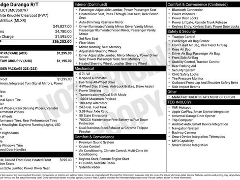 Used 2021 Dodge Durango R/T w/ Blacktop Package AWD/4WD image 11