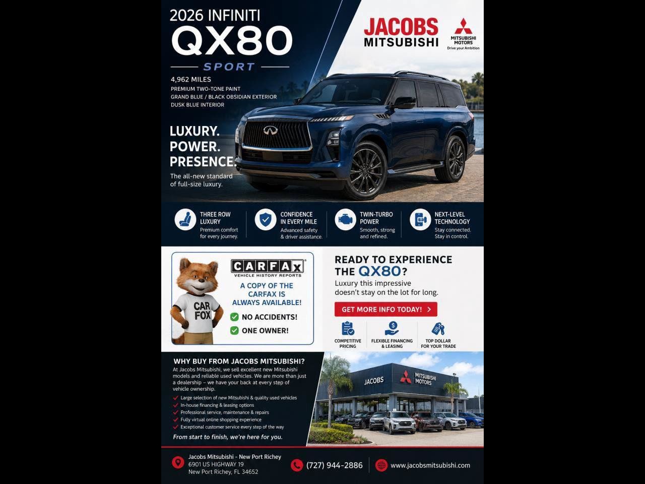 Used 2026 INFINITI QX80 Luxe AWD/4WD image 3
