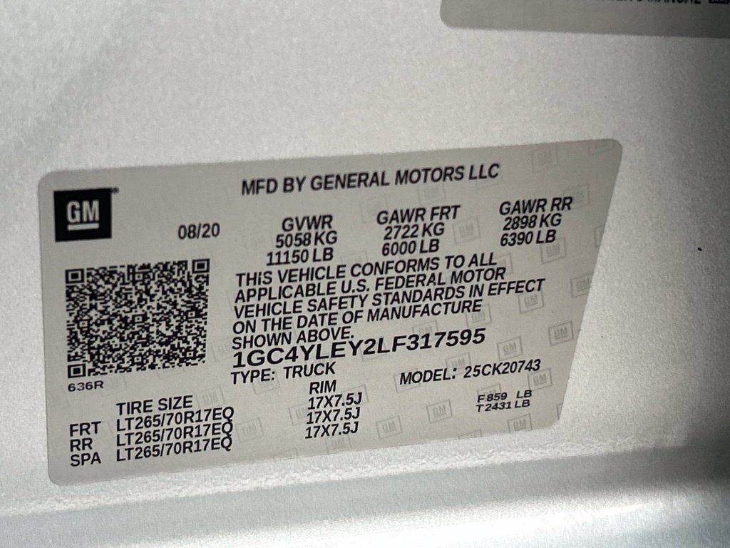 Used 2020 Chevrolet Silverado 2500 W/T w/ WT Convenience Package AWD/4WD image 49