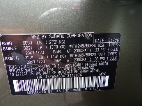 Used 2026 Subaru Ascent Limited w/ Popular Package #2 AWD/4WD image 35