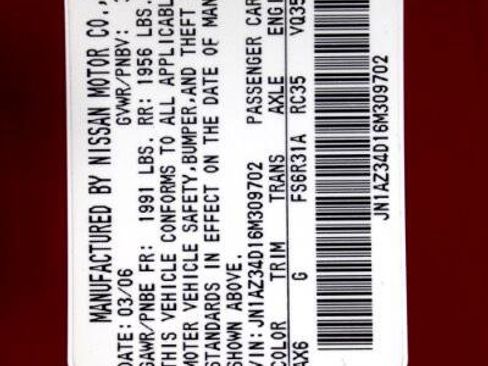 Used 2006 Nissan 350Z Base w/ (N93) Cargo Convenience Pkg image 32