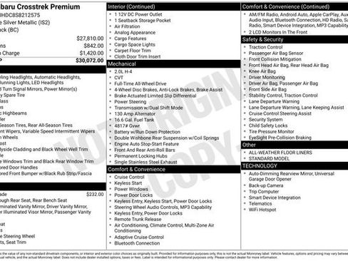 Used 2025 Subaru Crosstrek 2.0i Premium image 13
