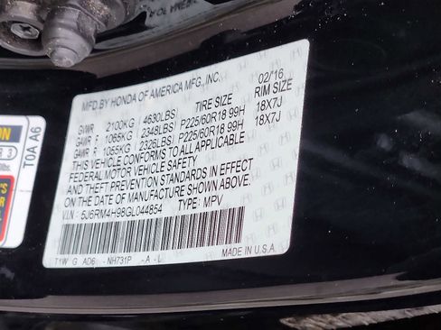 Used 2016 Honda CR-V Touring image 26