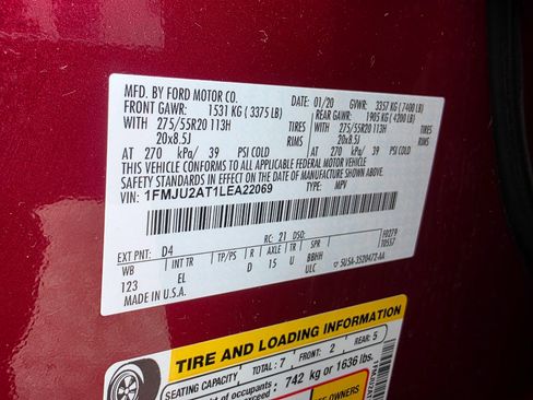 Used 2020 Ford Expedition Limited w/ Equipment Group 301A image 34