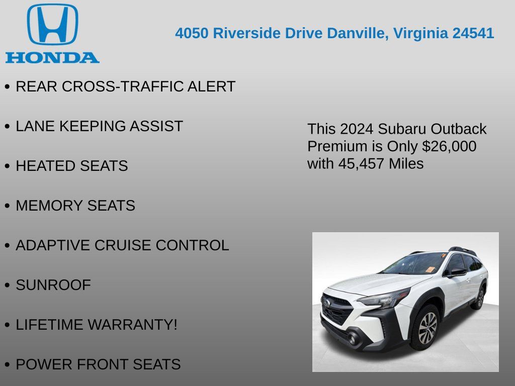 Used 2024 Subaru Outback Premium AWD/4WD image 12