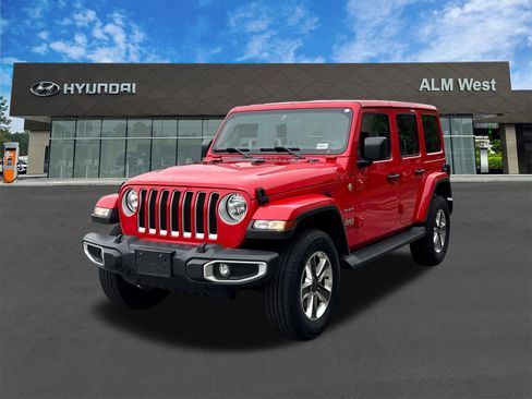 Used 2021 Jeep Wrangler Unlimited Sahara w/ Uconnect 4C Nav & Sound Group AWD/4WD image 1