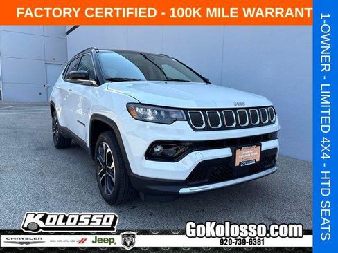 Certified 2022 Jeep Compass Limited AWD/4WD image 1