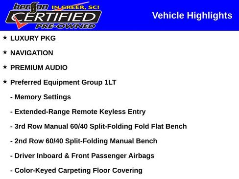 Used 2017 Chevrolet Tahoe LT w/ Luxury Package RWD image 2