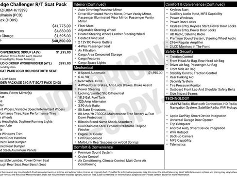 Used 2021 Dodge Challenger R/T Scat Pack w/ Driver Convenience Group RWD image 13