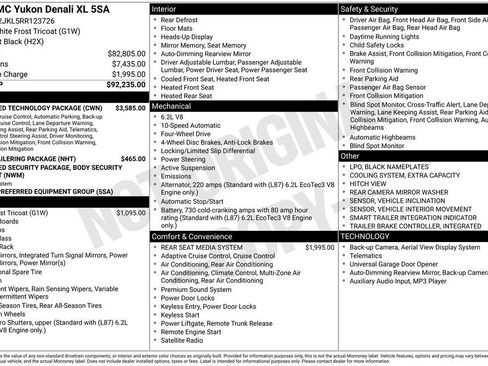 Used 2024 GMC Yukon XL Denali w/ Advanced Technology Package AWD/4WD image 2