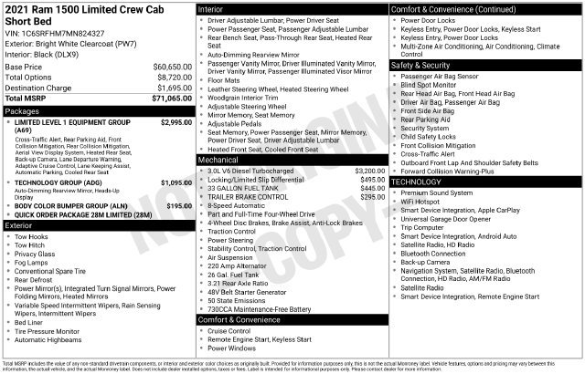 Used 2021 RAM 1500 Limited AWD/4WD image 3