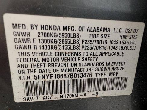 Used 2007 Honda Pilot EX-L image 43