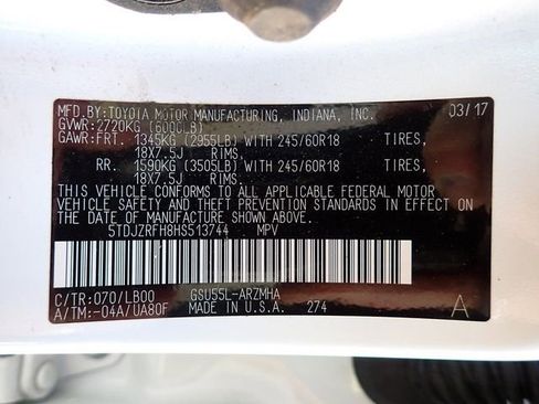 Certified 2017 Toyota Highlander XLE w/ Carpet Mat Package image 13