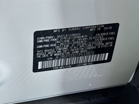 New 2026 Subaru Outback Limited AWD/4WD image 33