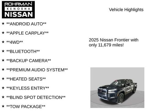Certified 2025 Nissan Frontier PRO-4X w/ Pro Premium Package AWD/4WD image 8