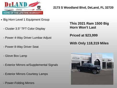 Used 2021 RAM 1500 Big Horn image 3