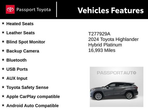 Used 2024 Toyota Highlander Platinum AWD/4WD image 10