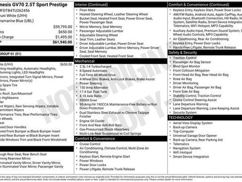 New 2026 Genesis GV70 2.5T Sport Prestige image 5
