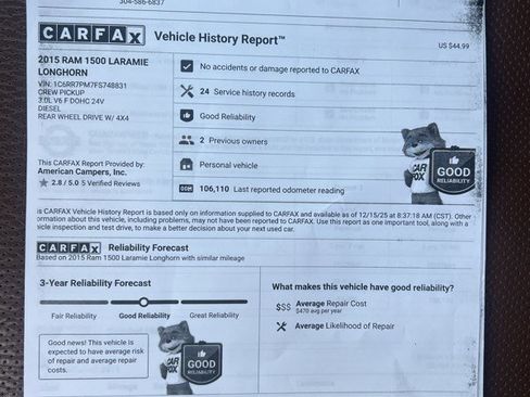 Used 2015 RAM 1500 Laramie Longhorn w/ Convenience Group image 16